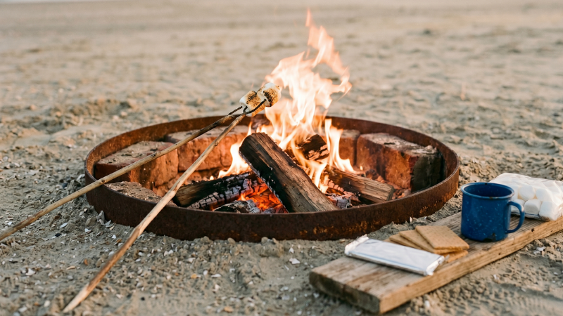 Beach Bonfires and S'mores
