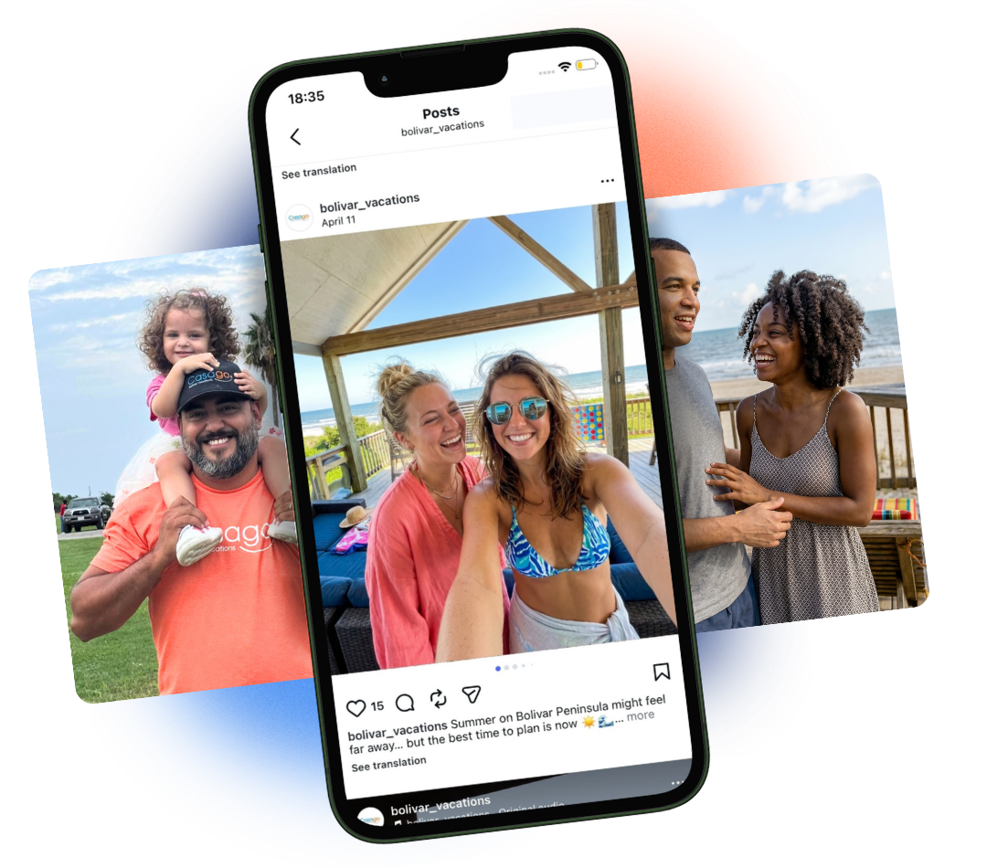 Bolivar Vacations guests sharing memories on social media
